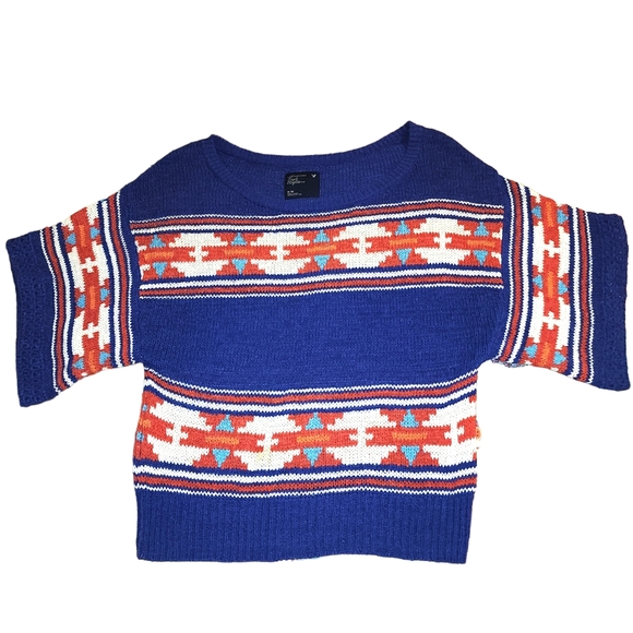 American Eagle Outfitters Dolan Southwestern Tribal Print Knit Sweater - Picture 4 of 9